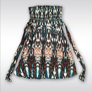 American Rag Leopard Print Strapless dress